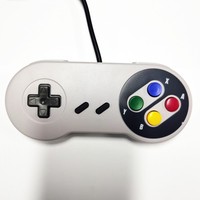 Mando de juego fino Joy para SNES Super Nintendo, estilo Original