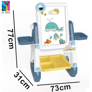 SY juguete educativo 3 en 1 niños multifunción brillo dibujo caballete escritura tablero de juguete pintura brillante tablero de dibujo - Product Image 5