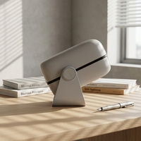 Mini projecteur portable avec base rotative à 180°, résolution native 1280*720 HD, système Android, WiFi, Bluetooth, décodage 4K, télécommande et processeur quadricœur