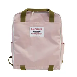 Оптовая продажа на заказ, дешевая летняя прямоугольная нейлоновая сумка для колледжа, лучший рюкзак для путешествий, женский рюкзак