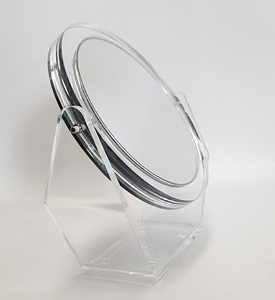 Transparent <b>Acrylic</b> Vanity <b>Mirror</b> Dual Sided Rotating Design For Modern Makeup Table Decoration - Product Image 6