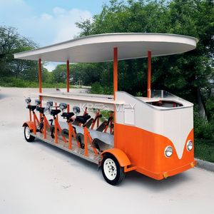 Vélo de fête unisexe de luxe à pédales électriques, style camion mobile, à vitesse unique, avec fourche en acier et aluminium, pour le tourisme urbain et les sorties pub/brasserie - Product Image 2
