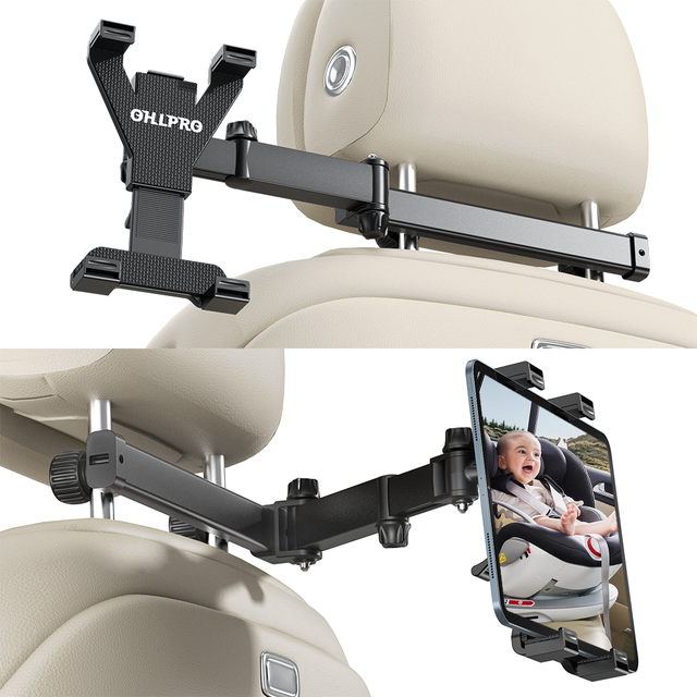 Factory Hot Sales 360 Degree Rotation Car Headrest Holder Wholesale Tablet Stand for Rear Back Seat