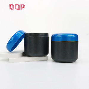 Luxury 500ml Customized Protein <b>Jar</b> HDPE Plaste Fitness Supplement <b>Empty</b> Can For Health Products Packaging With Blue Screw Cap - Product Image 5