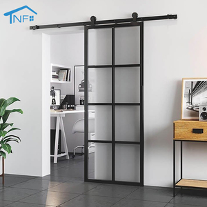 Thiết kế hiện đại hợp kim nhôm trượt Barn hệ thống cửa không thấm nước cho biệt thự <span class=keywords><strong>Closet</strong></span> Cách sử dụng - Product Image 5