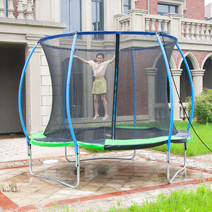 Trampolín Grande para Niños <span class=keywords><strong>de</strong></span> 10 Pies, Tipo Villa <span class=keywords><strong>de</strong></span> Jardín, Resistente, sin Resortes, con Red <span class=keywords><strong>de</strong></span> Seguridad, en Venta - Product Image 3