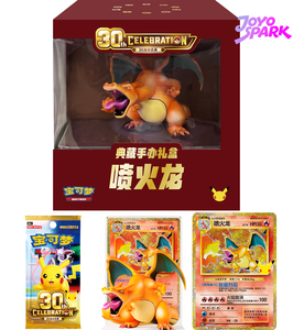 Carte Pokémon 30e anniversaire M6a pour la 30e célébration, version spéciale <span class=keywords><strong>Charizard</strong></span>, boîte scellée en plastique, cartes à collectionner, boîtes de boosters - Product Image 1