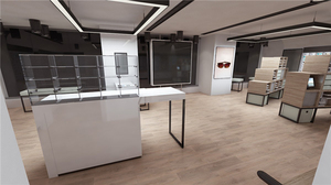 Meubles de décoration de magasin d'optique modernes personnalisés, étagères d'exposition, comptoirs, tables, design d'intérieur de magasin de lunettes - Product Image 3