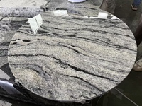 Granit naturel noir gris avec veines blanches beiges, brossé, écologique, moderne, grandes dalles et demi-dalles, marque TY pour villa et parc