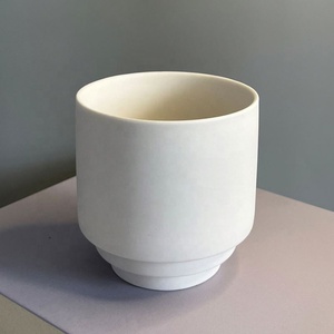 High Quality Wedding Home Decor Minimalist Nordic Candle Jar Ceramic - Product Image 1