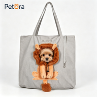 Sac de transport pour animaux de compagnie Petora en toile confortable, design à tête en extérieur, pour les voyages de courte distance et les sorties quotidiennes décontractées