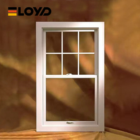 Ventana Corredera Vertical de Aluminio de Diseño Moderno para Villa, Ventana de Guillotina Simple con Doble Vidrio Templado, Resistente al Viento y Duradera para Cocina