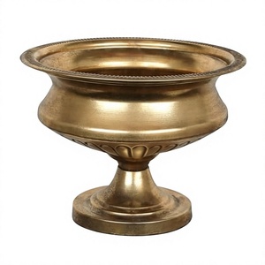 Handmade Royal Metal Urn Flower Pot Tall Planter for Indoor Outdoor Garden Plants and flower Vase - Product Image 6