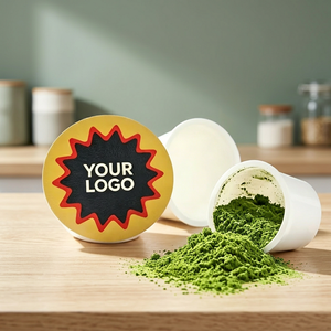 Capsules de matcha japonais traditionnelles compatibles avec les machines Nespresso, capsules de thé vert cérémoniel de qualité supérieure, sans sucre, végétaliennes - Product Image 1