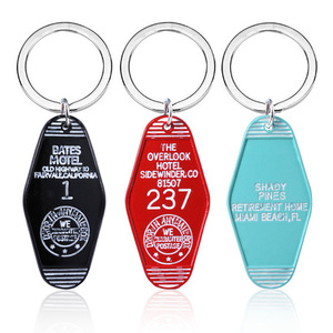 Mode Overlook Hôtel 237 Logo Porte-clés <span class=keywords><strong>Bates</strong></span> Motel Porte-clés personnalité Hôtel Chambre 315 Pendentif Charme Porte-clés - Product Image 2