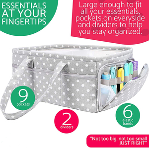 KUYUE tragbarer Halter Tasche Windel Caddy Organisator für Wechseltisch und Auto individuelles Baby mit Taschen Loncheras Escolares Kids - Product Image 3