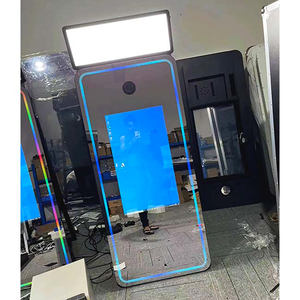 Miroir Photo Magique Blanc en Verre avec Écran 32 Pouces, Plateau Amovible, Pièces Frontales, Autoservicio 110V - Product Image 1