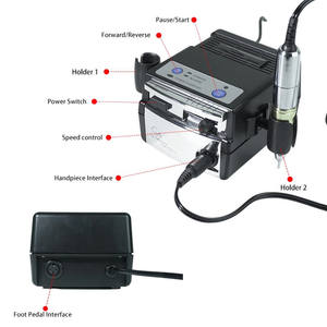 Micromotore Originale Giapponese OEM con Protezione da Sovraccarico, 28000 RPM, Manipolo Metallico Lucido G5, Serie G5, Macchina per Unghie ad Alte Prestazioni - Product Image 4