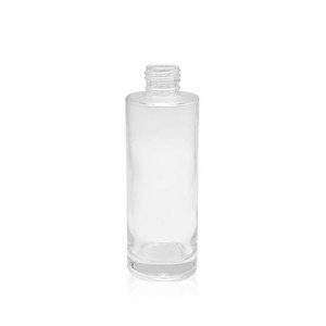 Flacone in Vetro Trasparente Opaco da 150ml, Forma Rotonda Dritta con Spalla Piatta, per Tonico, Essenza, Cosmetici, Confezione per Lozione con Pompa - Product Image 5