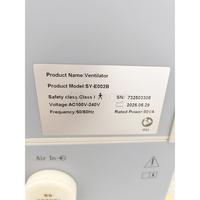 Ventilateur médical multifonctionnel SY-E002B pour hôpital, ventilateur mobile de soins intensifs avec compresseur d'air