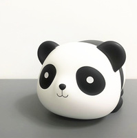 Panda portable en forme d'animal avec éclairage LED RVB alimenté par batterie en plastique, nouveau mini créatif pour haut-parleur Bluetooth