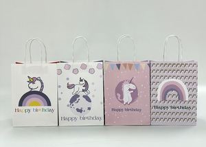 Sac d'emballage KUAIMA 16*8*22cm, nouveau style, licorne de dessin animé, poney arc-en-ciel, sac à main mignon, sac cadeau - Product Image 2