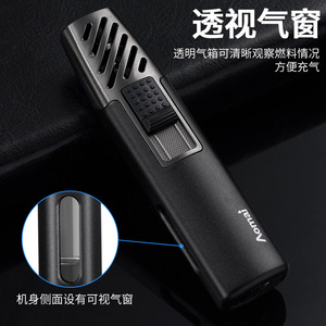 Encendedor de Antorcha Recargable Aomai Compact Direct Fire, Resistente al Viento, de Metal, para Cigarros, Moxibustión y Viajes - Product Image 5