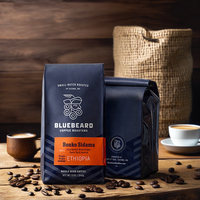 Sacs à café personnalisés AT PACK, 250g, 1KG, sacs d'emballage à fond plat avec valve et fermeture éclair, sac à grains de café 12oz, 5lb