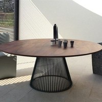 Table à manger ronde en bois massif Offre Spéciale, Table de Bar en fer, Tables basses, ensembles de salle à manger, meubles de salle à manger, meubles de salon