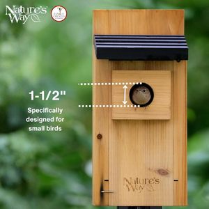 Casa para Pájaros de Cedro Wood Wild Wings, Casa para Pájaros de Cedro para Exteriores - Product Image 2