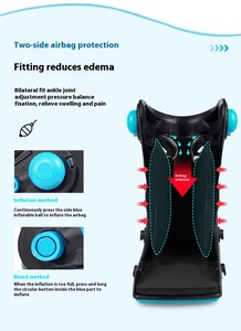 Botte orthopédique pneumatique gonflable avec frein à disque, certifiée CE Classe II, pour le soutien médical des pieds cassés ou entorses - Product Image 4