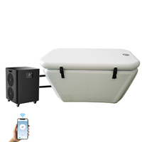 CHILLMEND Baignoire Inclinée à Double Angle Grande Taille, Bassin de Plongeon Froid Portable DWF, Compatible avec les Refroidisseurs