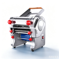 Machine à presser les nouilles semi-automatique en acier inoxydable, capacité 5 kg/h, coupe-pâte et rouleau commercial pour restaurant, idéal pour les wontons