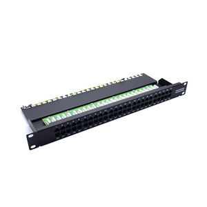 Panneau de brassage téléphonique 50 ports, montable en rack 19 pouces avec bras de gestion de plateau arrière, Cat 3 pour câblage structurel et télécommunications - Product Image 5