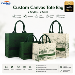 Bolsas de Compras Reutilizables Ecológicas Personalizadas, Bolsas de Tela de Algodón Orgánico con Compartimentos - Product Image 1