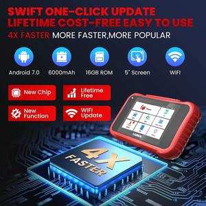 Nuevo Escáner de Códigos OBD2 LAUNCH X431 CRP129E, Analizador de Motor, Compatible con 4 Sistemas, Función de Reinicio de Frenos/Aceite/SAS/ETS/TPMS - Product Image 6