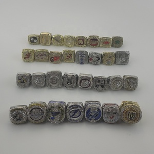 Nouvel ensemble de 35 bagues de championnat de la <span class=keywords><strong>Ligue</strong></span> de hockey sur glace NHL <span class=keywords><strong>2023</strong></span>, ensemble de bagues de champion pour hommes avec boîte de présentation en bois - Product Image 3