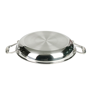 Poêle à <span class=keywords><strong>Paella</strong></span> espagnole directe d'usine 28cm Double poignée SS 304 nid d'abeille antiadhésif 5 plis ustensiles de cuisine fruits de mer poêle à frire cuisinière électrique - Product Image 5