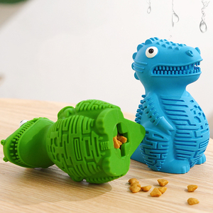 Mainan karet untuk anjing peliharaan, yang dapat diklik dan gigit multifungsi dan mudah mengunyah berbau mainan anjing Edukatif - Product Image 1