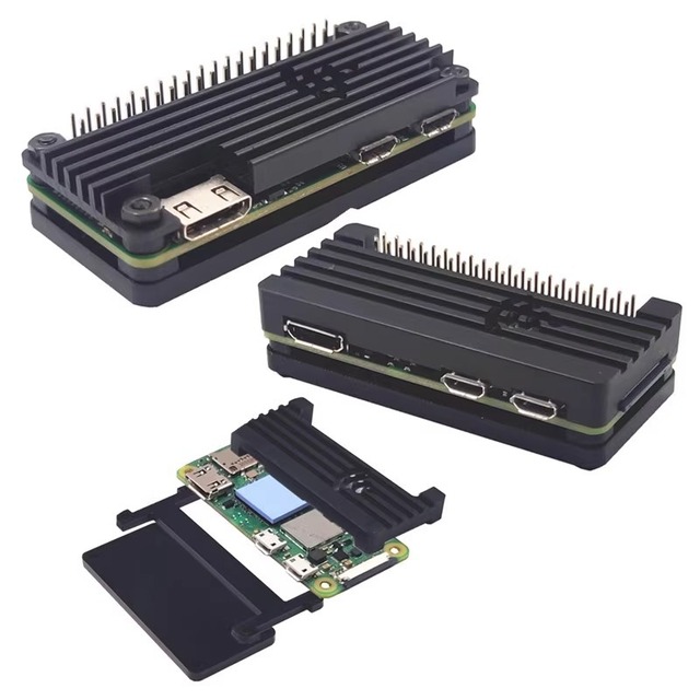 Raspberry Pi Zero WH/2W Universal Aluminum Heatsink Metal Fixed Case Passive Heat Dissipation with Thermal Paste Accessories