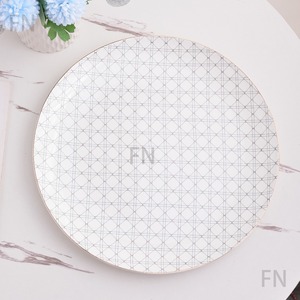Luxury D Series 16 Inch Bone China <b>Tray</b> Round Service <b>Tray</b> Country Design Style Home Events Porcelain Plates Dishes Pack Ceramic - Product Image 4