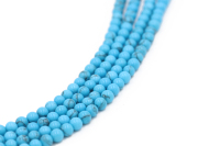 Pierres précieuses naturelles, perles en vrac, de couleur bleue et Turquoise, pour la fabrication de bijoux, vente en gros, livraison gratuite