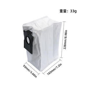 Compatible con bolsas de polvo para robot aspirador Dreame de 7 pulgadas, reutilizables para G30 Ultra G30 Pro G20 Master Z5 Pro - Product Image 1