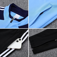 Venta al por mayor de chaquetas de fútbol de alta calidad Chaquetas deportivas de manga larga chándales de fútbol personalizados chándales de fútbol