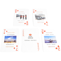 Sesuaikan desain Anda sendiri kartu bermain Set Poker kartu bermain pada sisi positif dan negatif kartu bermain kereta api