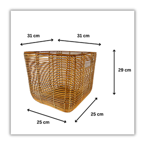 Panier à linge en rotin vintage le plus vendu - panier à linge en rotin - Product Image 5