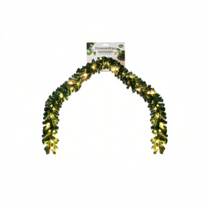 Guirnalda navideña LED Dinoloonlblue de 32,8 pulgadas, luces blancas, decoración navideña tradicional para montaje en pared - Product Image 1