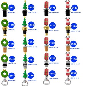 Christmas Tree Santa Cork Opener Zinc Alloy Reusable Wine Stopper Seal For Bottle Opening - Product Image 1
