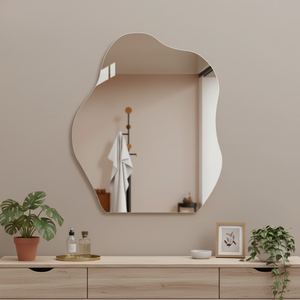 Irregular Wavy Acrylic Wall <b>Mirror</b> <b>Frameless</b> Asymmetrical Decorative <b>Mirror</b> - Product Image 1