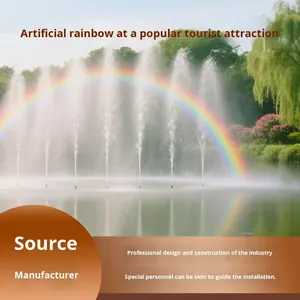 بخاخ قوس قزح صناعي ميزة المياه مع إطار معدني للحديقة المناظر الطبيعية الخلابة بقعة تسجيل الوصول - Product Image 2
